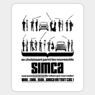 SIMCA RANGE - French ad Magnet